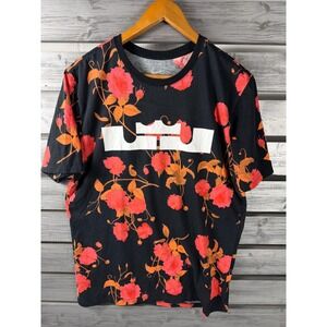 Nike Lebron T Shirt Mens L/M Floral King James Short Sleeve